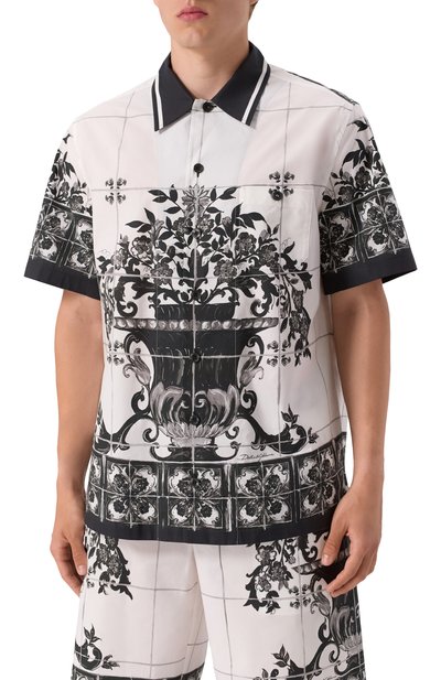 Хлопковая рубашка DOLCE & GABBANA, арт. G5JH9T/HH5EC, фото 3