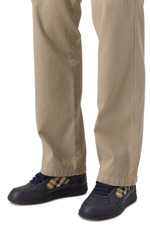 Комбинированные кеды Terrace Burberry 8110338 Синий  8110338 Фото 3