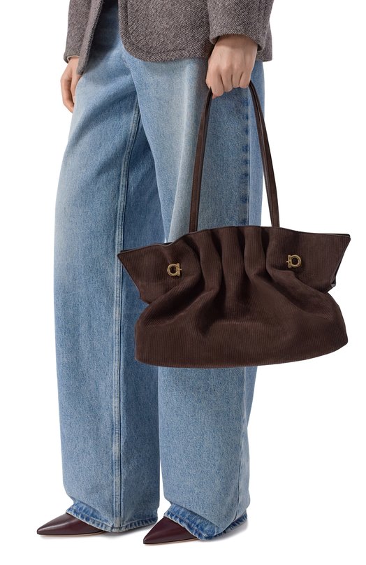 Сумка Soft-bag medium Ferragamo 219960/785573 Коричневый  219960/785573 Фото 2