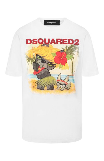 Женская хлопковая футболка DSQUARED2, арт. S75GD0097/S22427