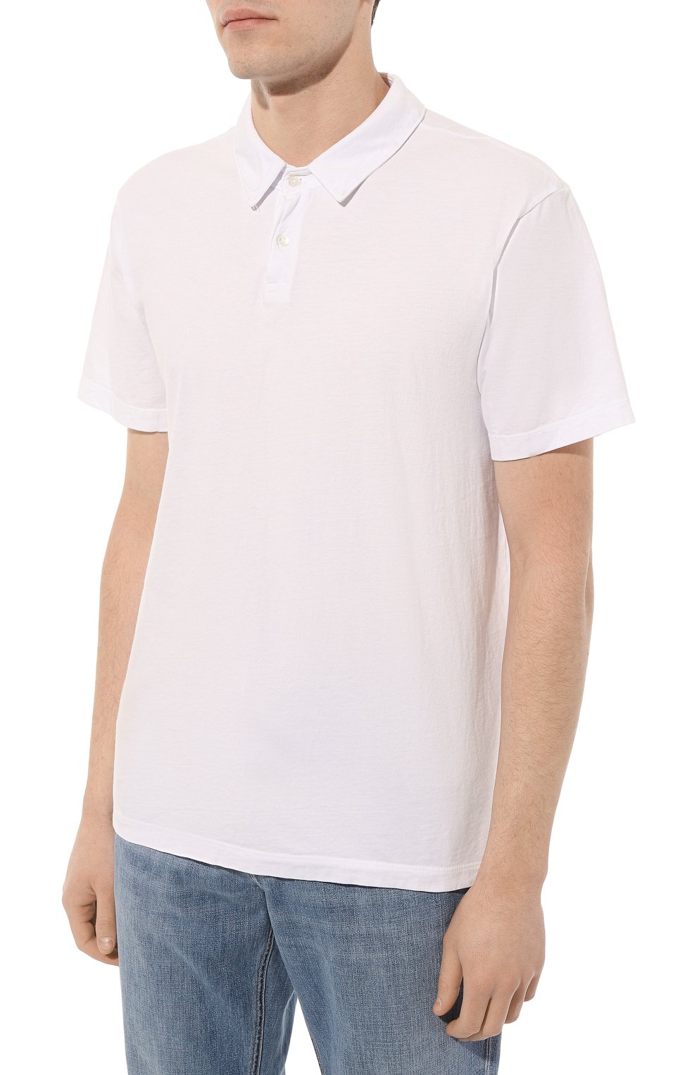 Хлопковое поло JAMES PERSE, арт. MSX3337/WHT, фото 3