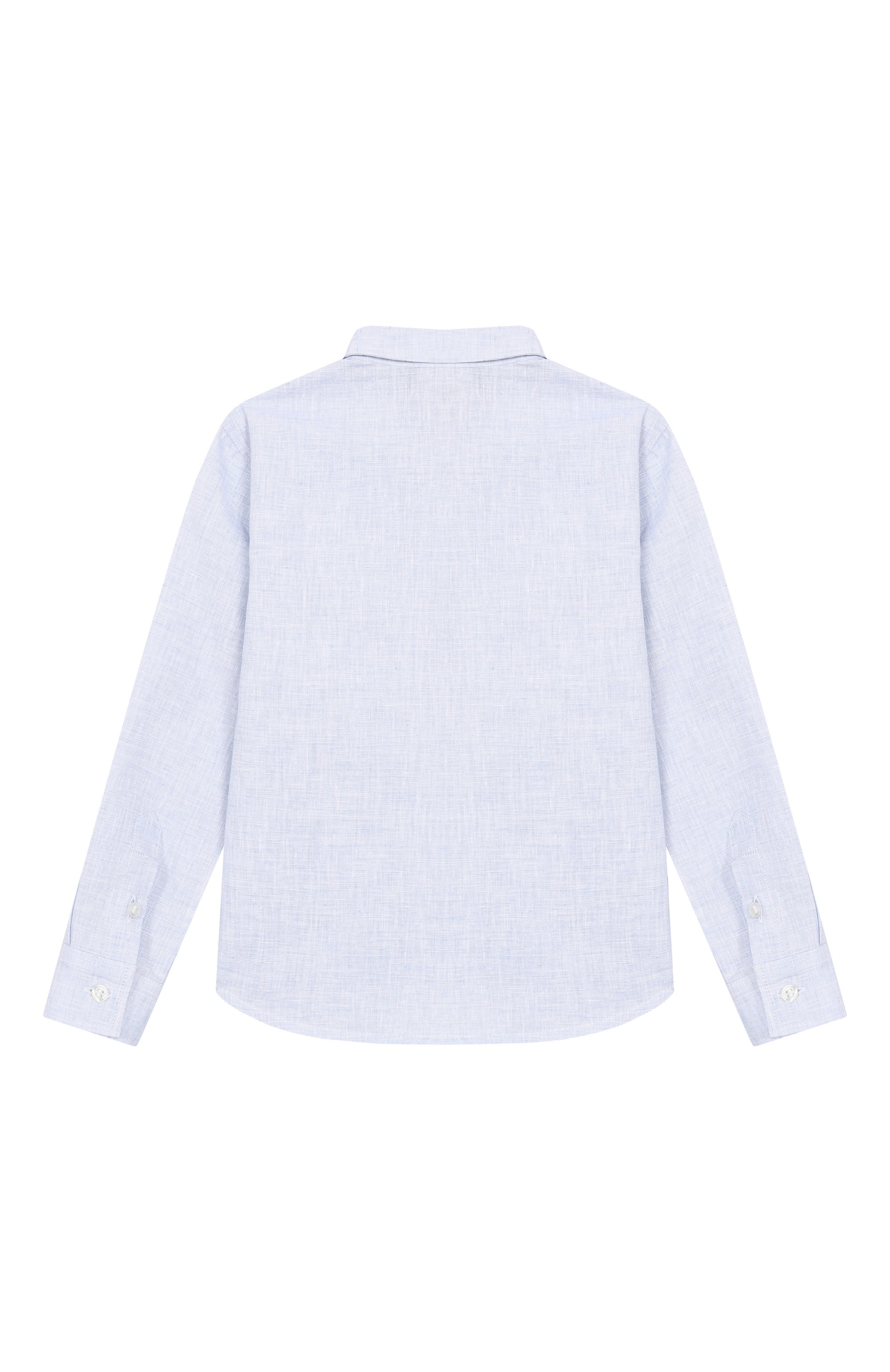 Рубашка из хлопка и льна EMPORIO ARMANI, арт. EB000978/AF20970, фото 2