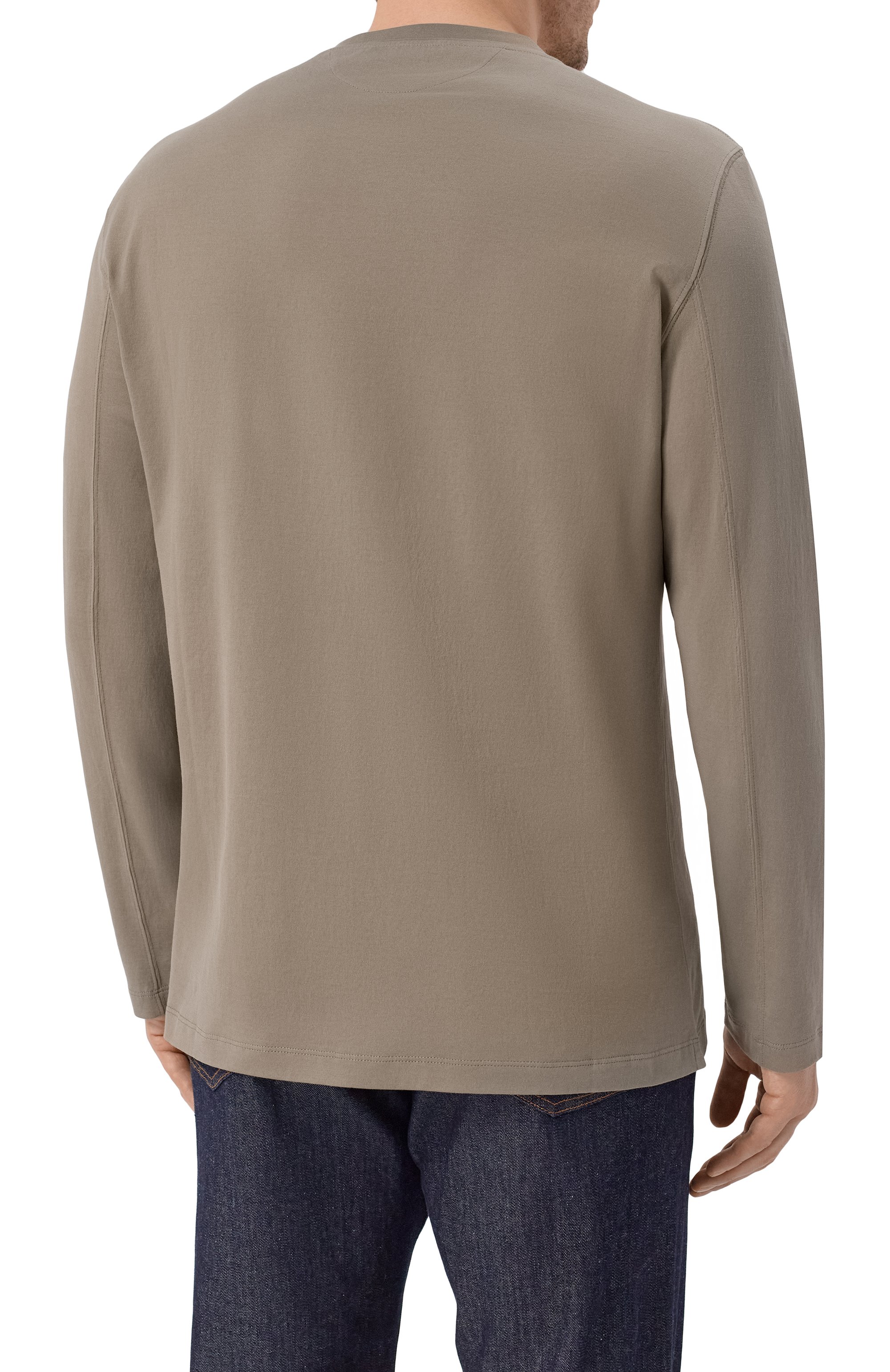 Хлопковый лонгслив BRUNELLO CUCINELLI, арт. M0B137407, фото 4