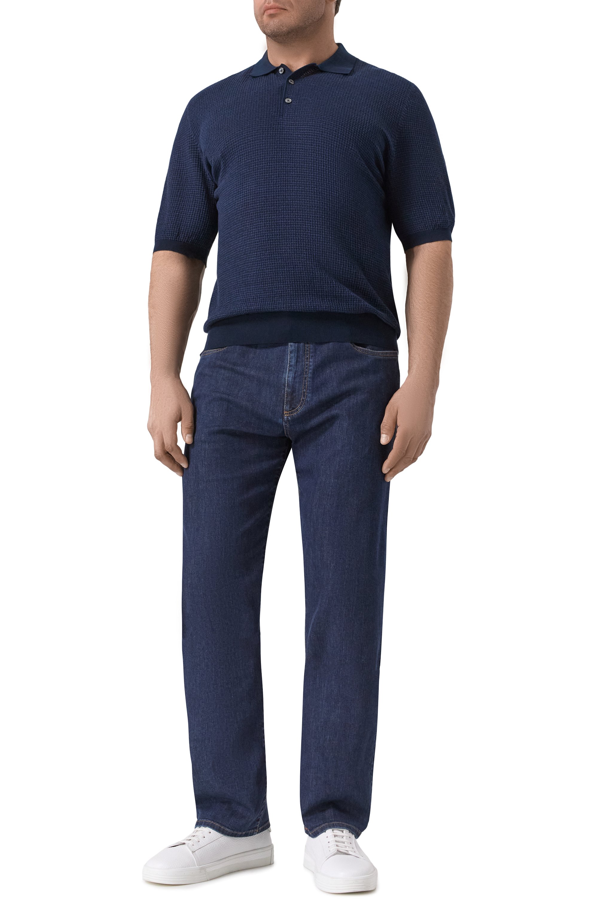 Поло изо льна и хлопка CORTIGIANI, арт. 2A9107, фото 2