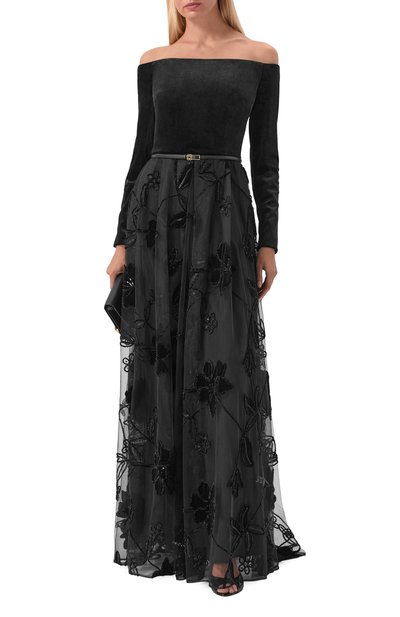 Женское комбинированное платье ELIE SAAB, арт. D0799NP25/TUV01