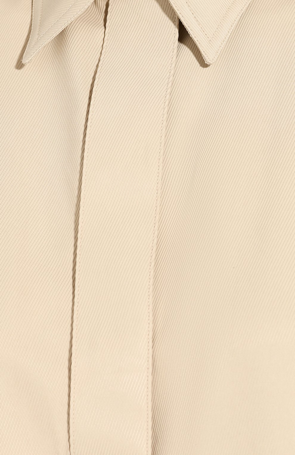 Рубашка из вискозы VICTORIA BECKHAM бежевого цвета по цене 55400 руб., арт. SH SLM 11013A, фото 5 Рубашка из вискозы VICTORIA BECKHAM, арт. SH SLM 11013A, фото 5