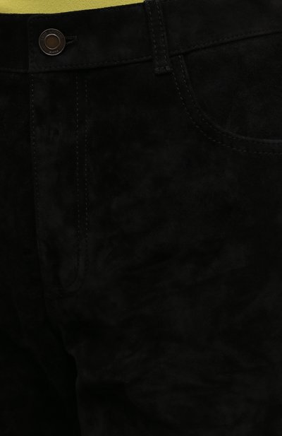 Замшевые брюки SAINT LAURENT, арт. 675724/0LI00, фото 5