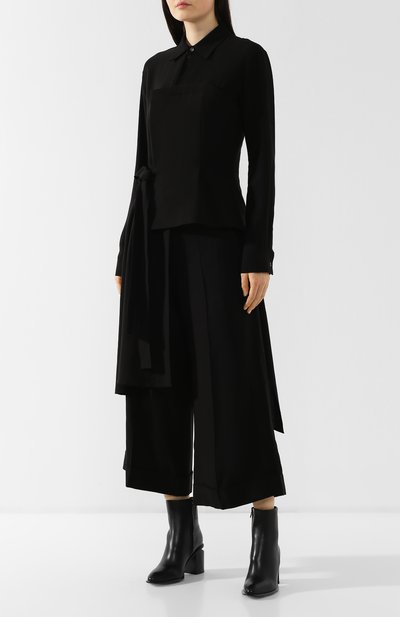 Блузка из вискозы YOHJI YAMAMOTO черного цвета по цене 86900 руб., арт. FZ-D54-803, фото 3 Блузка из вискозы YOHJI YAMAMOTO, арт. FZ-D54-803, фото 3