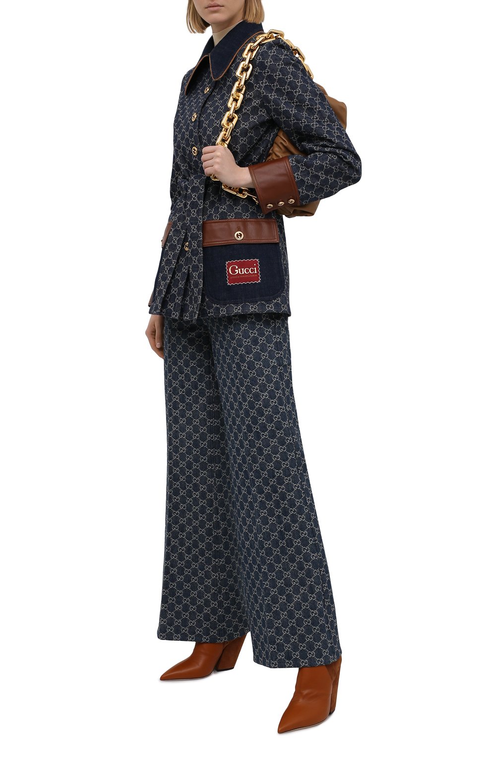 Джинсовый жакет GUCCI темно-синего цвета по цене 331200 руб., арт. 652658/XDBIP, фото 2 Джинсовый жакет GUCCI, арт. 652658/XDBIP, фото 2