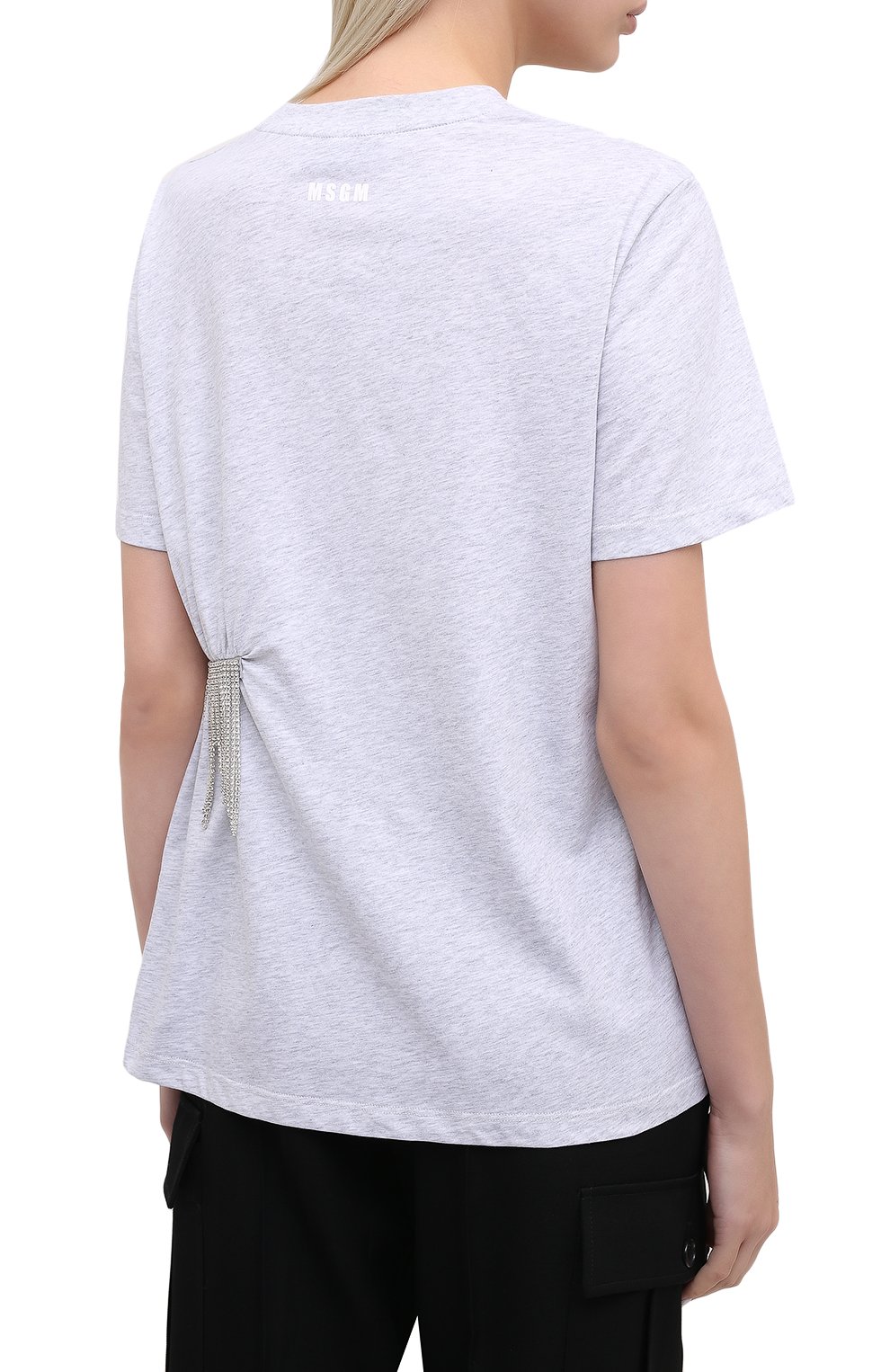 Хлопковая футболка MSGM, арт. 2943MDM62 207646, фото 4