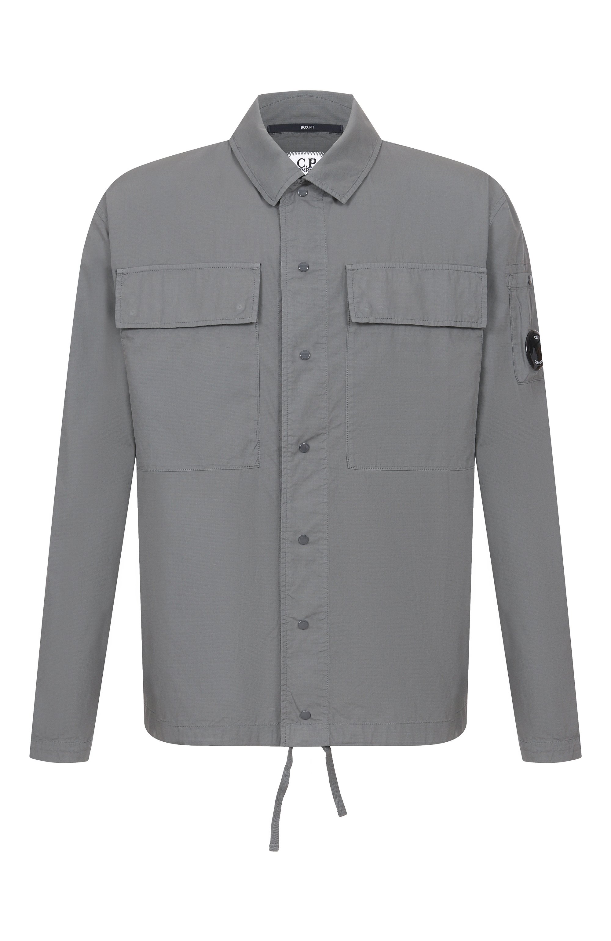 Хлопковая рубашка C.P. COMPANY серого цвета по цене 46350 руб., арт. 20CM0S237A/005691G, фото 1 Хлопковая рубашка C.P. COMPANY, арт. 20CM0S237A/005691G, фото 1