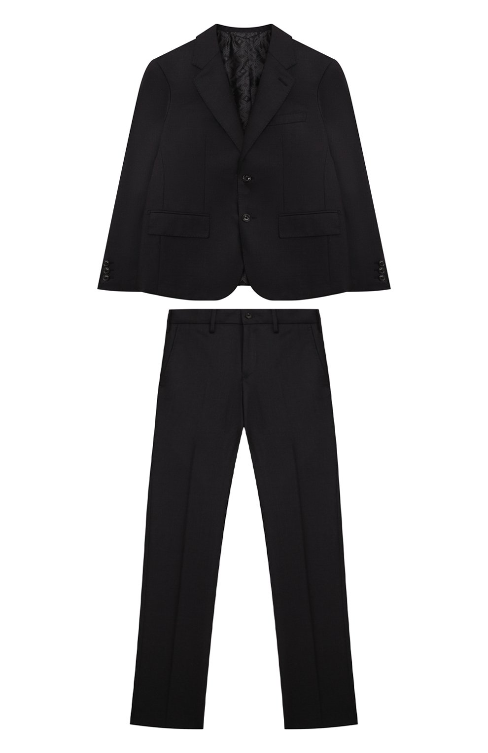 Шерстяной костюм STEFANO RICCI JUNIOR темно-серого цвета по цене 135000 руб., арт. Y1RF732000/HB_SET, фото 1 Шерстяной костюм STEFANO RICCI JUNIOR, арт. Y1RF732000/HB_SET, фото 1