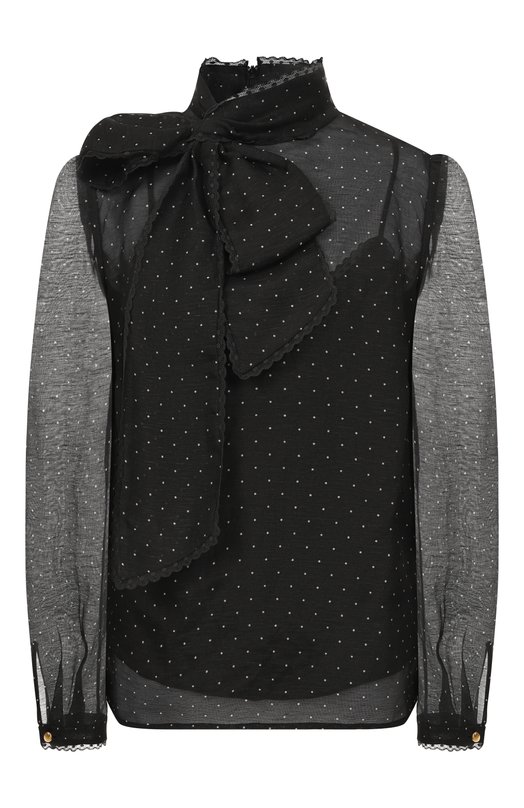 Блузка изо льна и шелка Zimmermann 5234TF253 Чёрный 5234TF253