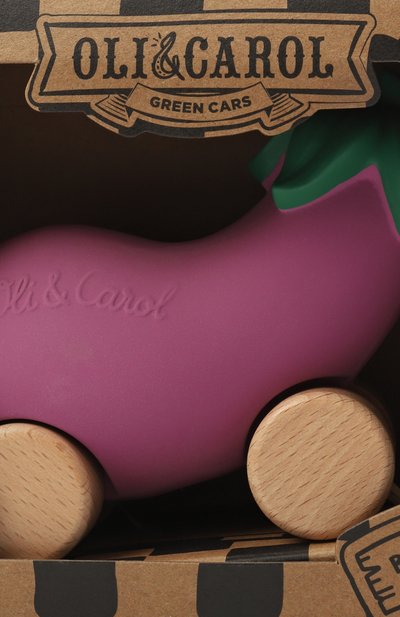 Игрушка-каталка emma the eggplant OLI&CAROL, арт. L-EGGPLANT-CAR, фото 2