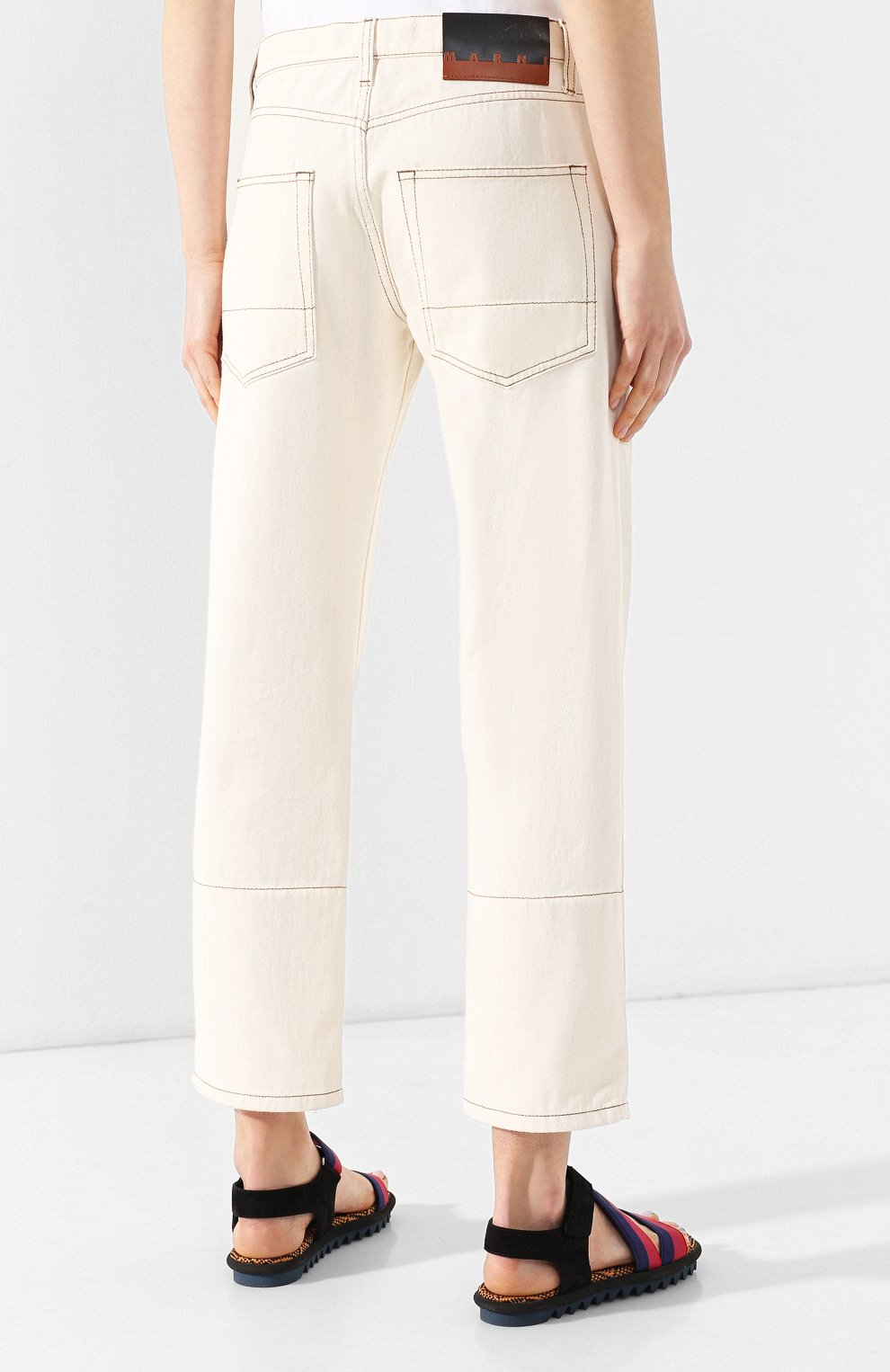 Джинсы прямого кроя MARNI, арт. PAJDK01MQ1/TCX38, фото 4