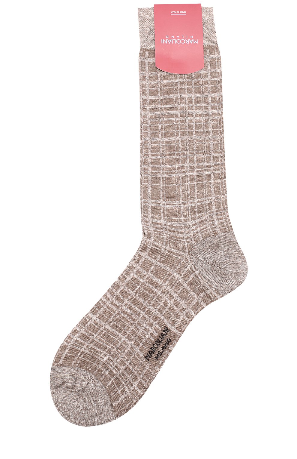 Носки из смеси льна и хлопка MARCOLIANI бежевого цвета по цене 2675 руб., арт. MAR3983T, фото 1 Носки из смеси льна и хлопка MARCOLIANI, арт. MAR3983T, фото 1