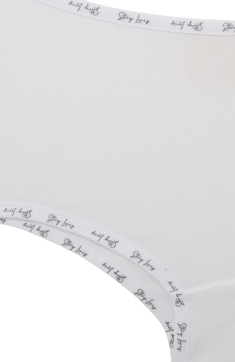 Детские хлопковые трусы-шорты STORY LORIS белого цвета, арт. 36307/8A-16A | Фото 3 (Нос: Не проставлено; Материал внешний: Хлопок; Автоматизация состава: Проставлено)