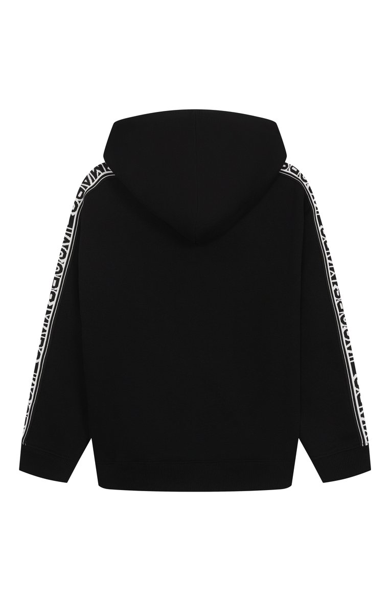 Детский хлопковая толстовка MARC JACOBS (THE) черного цвета, арт. W60438 | Фото 2 (Рукава: Длинные; Материал внешний: Хлопок; Девочки Кросс-КТ: Толстовка-одежда, Толстовка-спорт; Автоматизация ТО: Проставлено; Автоматизация состава: Проставлено; Ростовка одежда: 9 лет | 134 см, 5 лет | 110 см, 7 лет | 122 см, 2 года | 92 см, 3 года | 98 см, 4 года | 104 см, 12 лет | 152 см)
