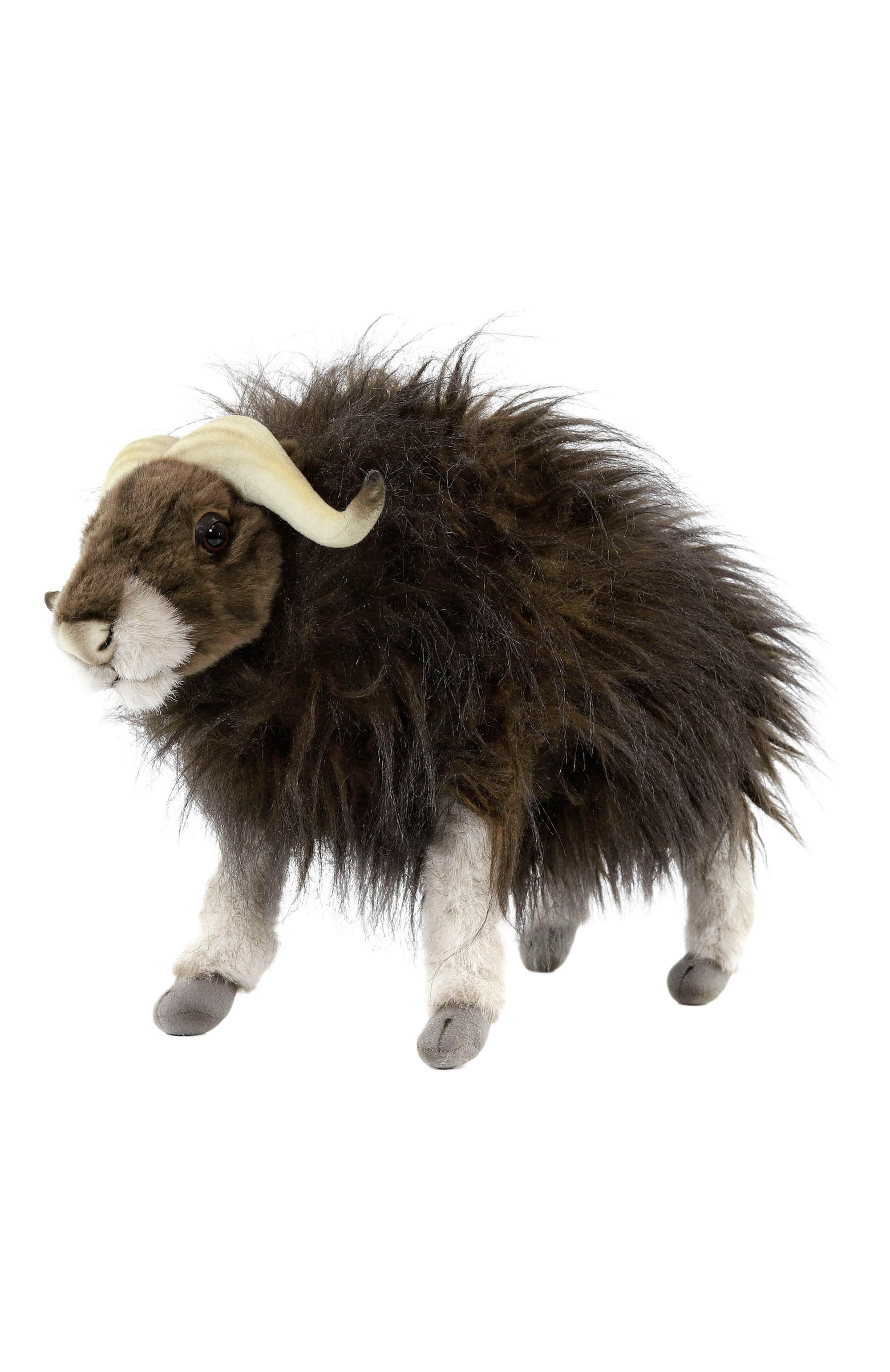 Мягкая игрушка овцебык HANSA коричневого цвета по цене 15270 руб., арт. 5572, фото 3 Мягкая игрушка овцебык HANSA, арт. 5572, фото 3