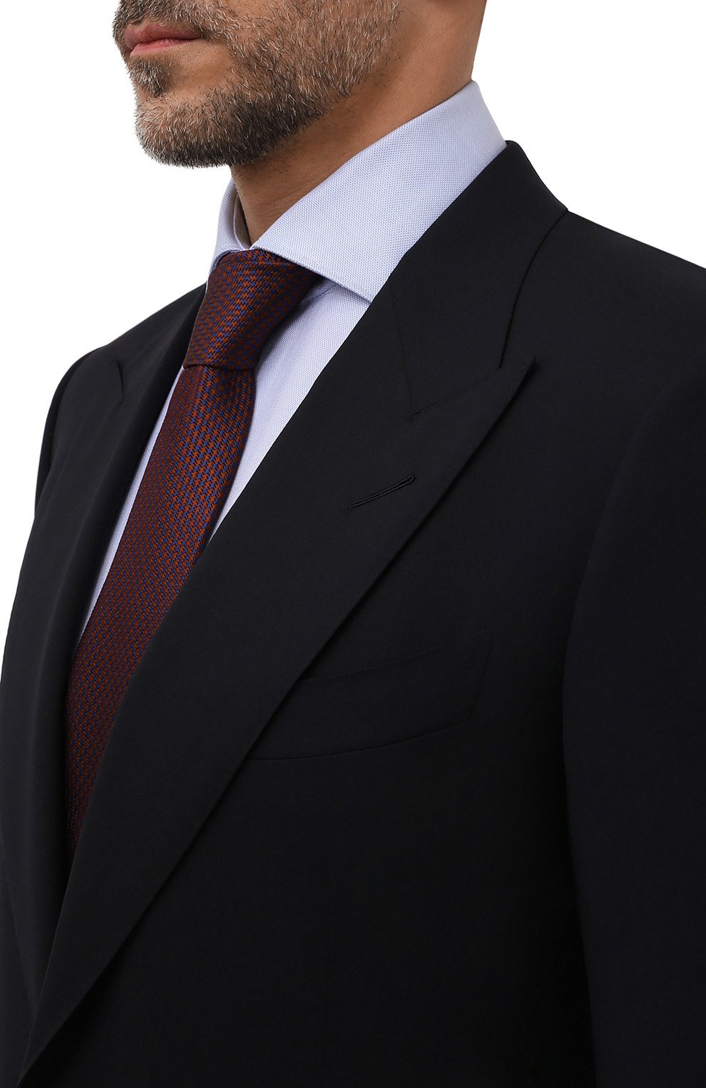 Галстук из шелка и хлопка VAN LAACK бордового цвета по цене 11650 руб., арт. LUIS-EL/K04219, фото 2 Галстук из шелка и хлопка VAN LAACK, арт. LUIS-EL/K04219, фото 2