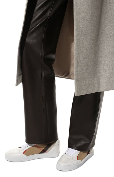 Комбинированные кеды BURBERRY, арт. 8024326, фото 3