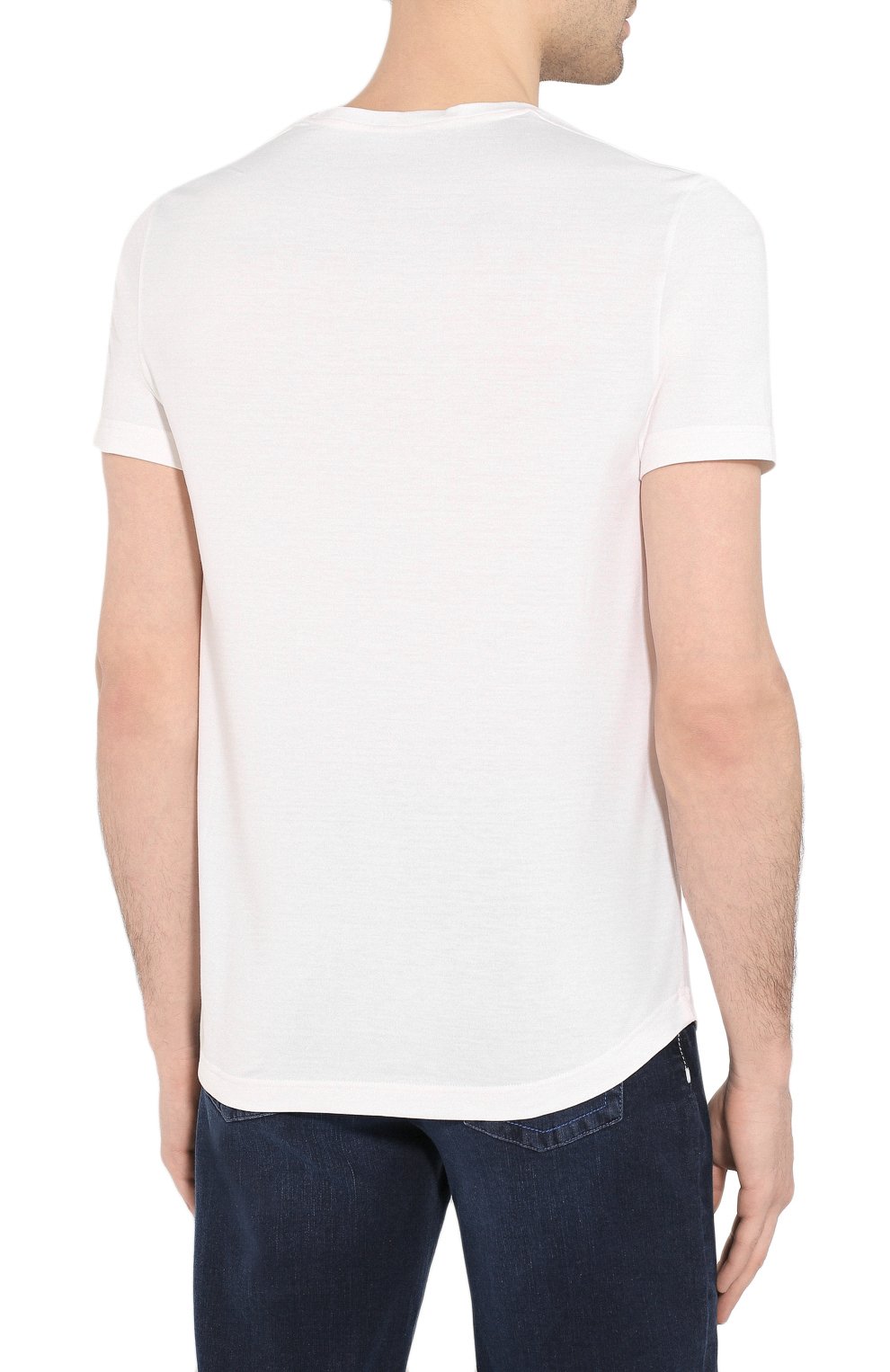 Футболка из шелка и хлопка LORO PIANA, арт. FAF6128, фото 4