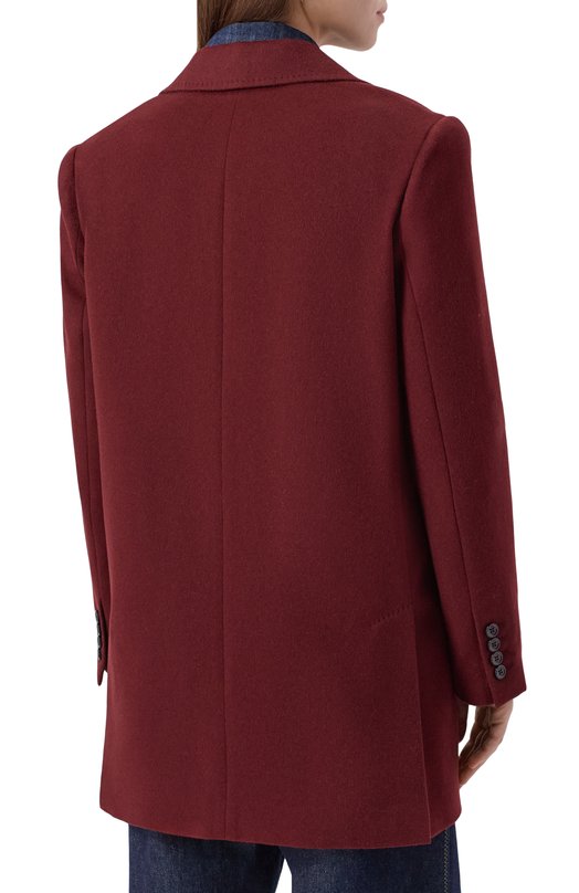 Шерстяной жакет Max Mara ARICCIA1234 Бордовый  ARICCIA1234 Фото 4