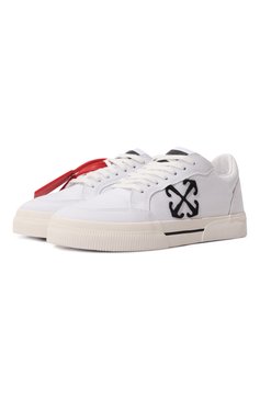 Женские текстильные кеды new low vulcanized OFF-WHITE черно-белого цвета, арт. 0WIA288S24FAB001 | Фото 1 (Материал внешний: Текстиль; Подошва: Платформа; Материал внутренний: Натуральная кожа, Текстиль; Материал сплава: Проставлено; Материал утеплителя: Без утеплителя; Драгоценные камни: Проставлено; Стили: Кэжуэл)