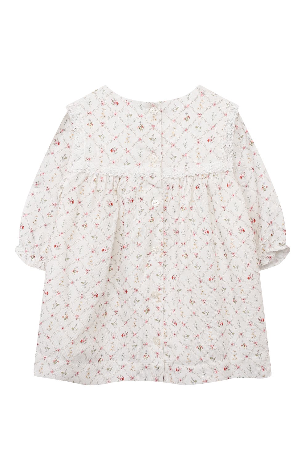 Платье из вискозы TARTINE ET CHOCOLAT белого цвета по цене 11800 руб., арт. TX30000/1M-12M, фото 2 Платье из вискозы TARTINE ET CHOCOLAT, арт. TX30000/1M-12M, фото 2