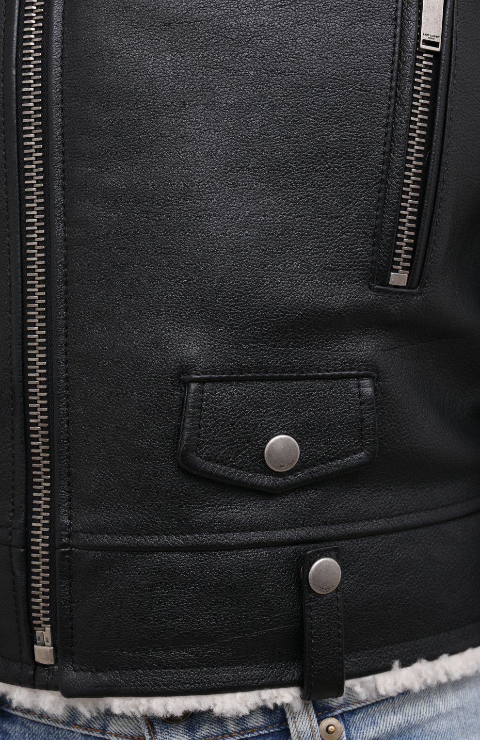 Кожаная куртка SAINT LAURENT, арт. 633866/YCDD2, фото 5