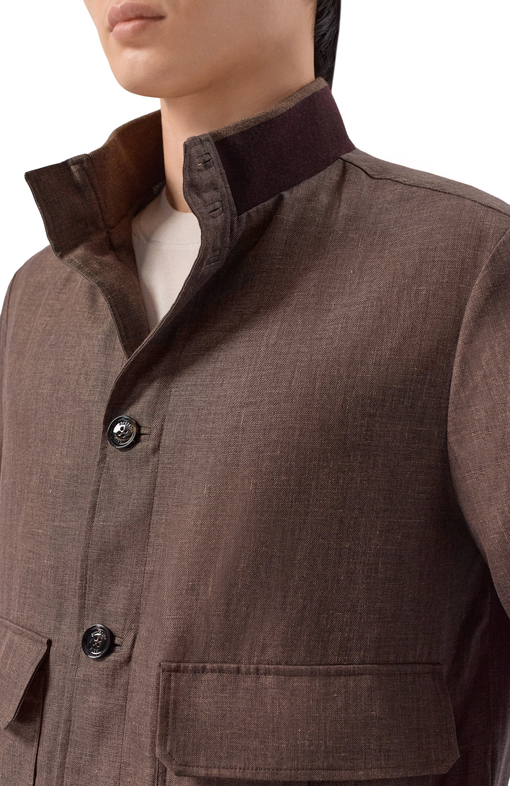 Бомбер из шерсти и льна STEFANO RICCI, арт. M7J6100371/B127HA, фото 5