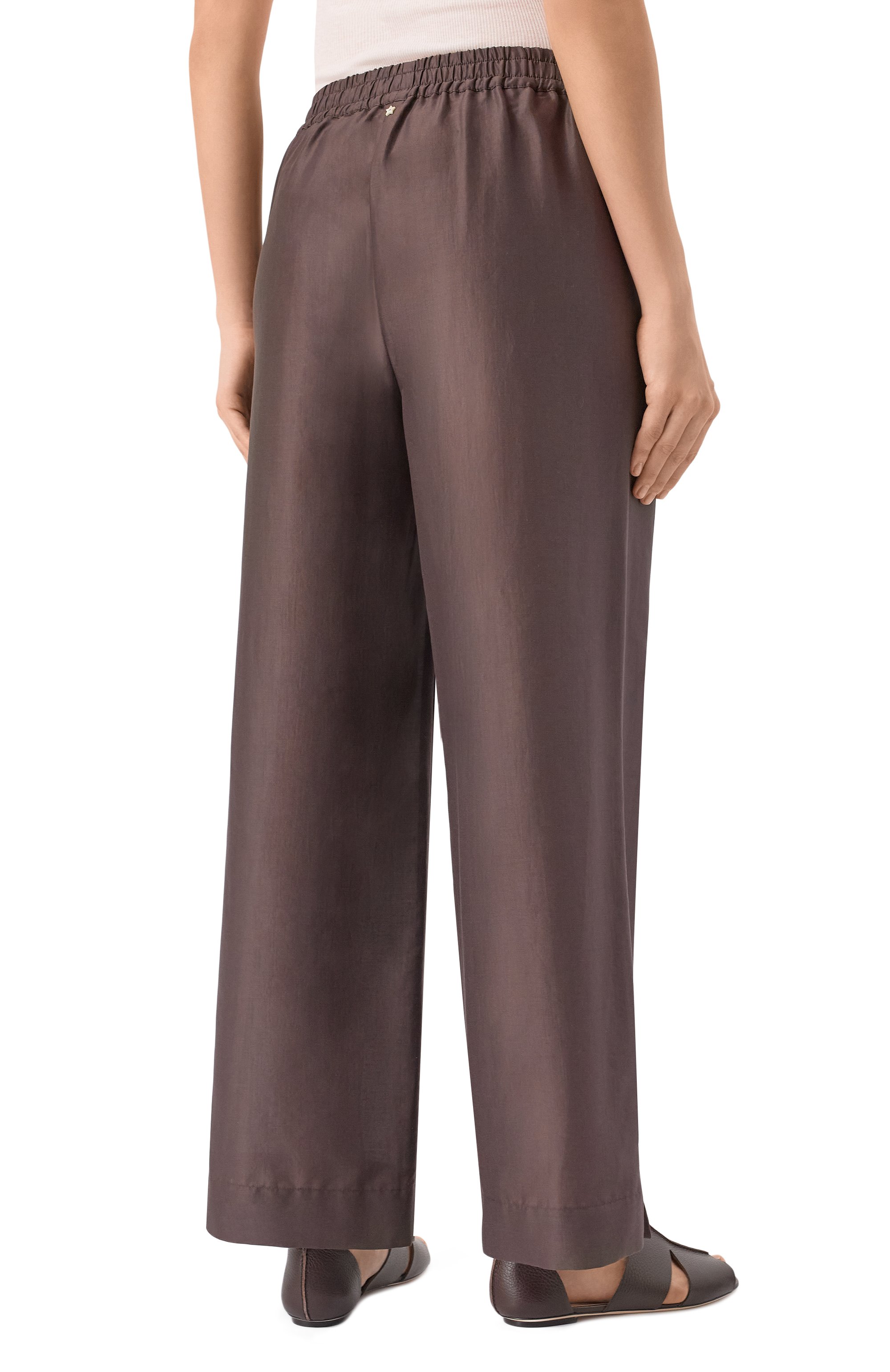 Брюки из хлопка и шелка LORENA ANTONIAZZI, арт. R2578PA94C/4573, фото 4