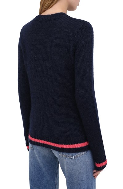 Шерстяной свитер DSQUARED2 синего цвета по цене 51850 руб., арт. S75HA0980/S17414, фото 4 Шерстяной свитер DSQUARED2, арт. S75HA0980/S17414, фото 4