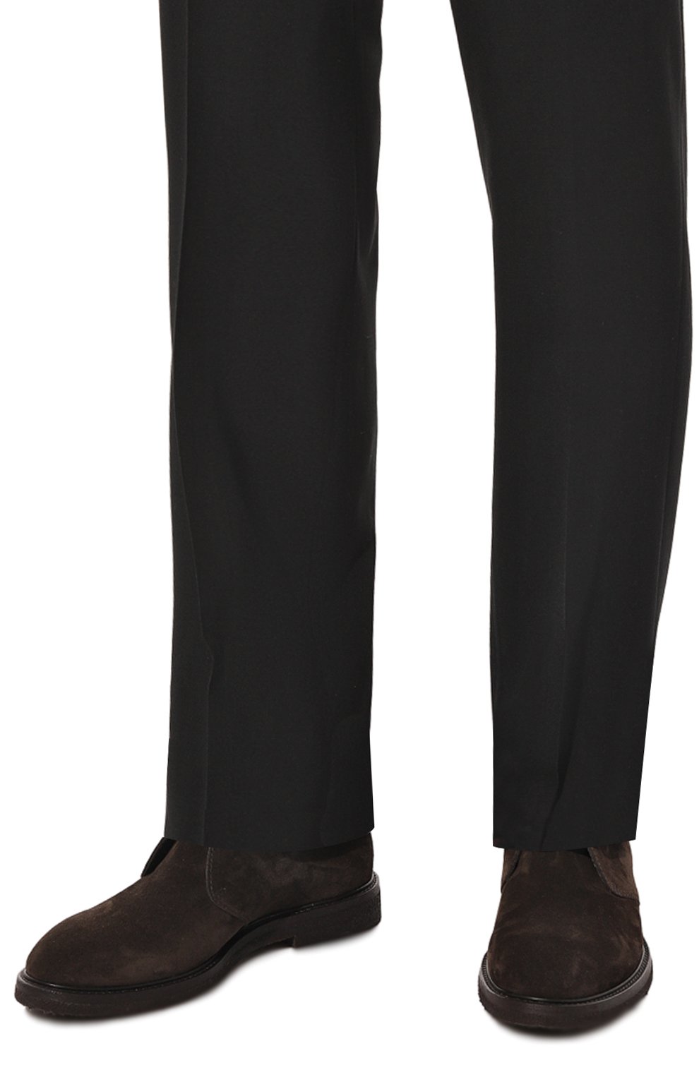 Замшевые ботинки H`D`S`N BARACCO темно-коричневого цвета по цене 42950 руб., арт. 82514.S.13*, фото 3 Замшевые ботинки H`D`S`N BARACCO, арт. 82514.S.13*, фото 3