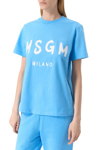 Хлопковая футболка MSGM, арт. 3841MDM510/257002, фото 3