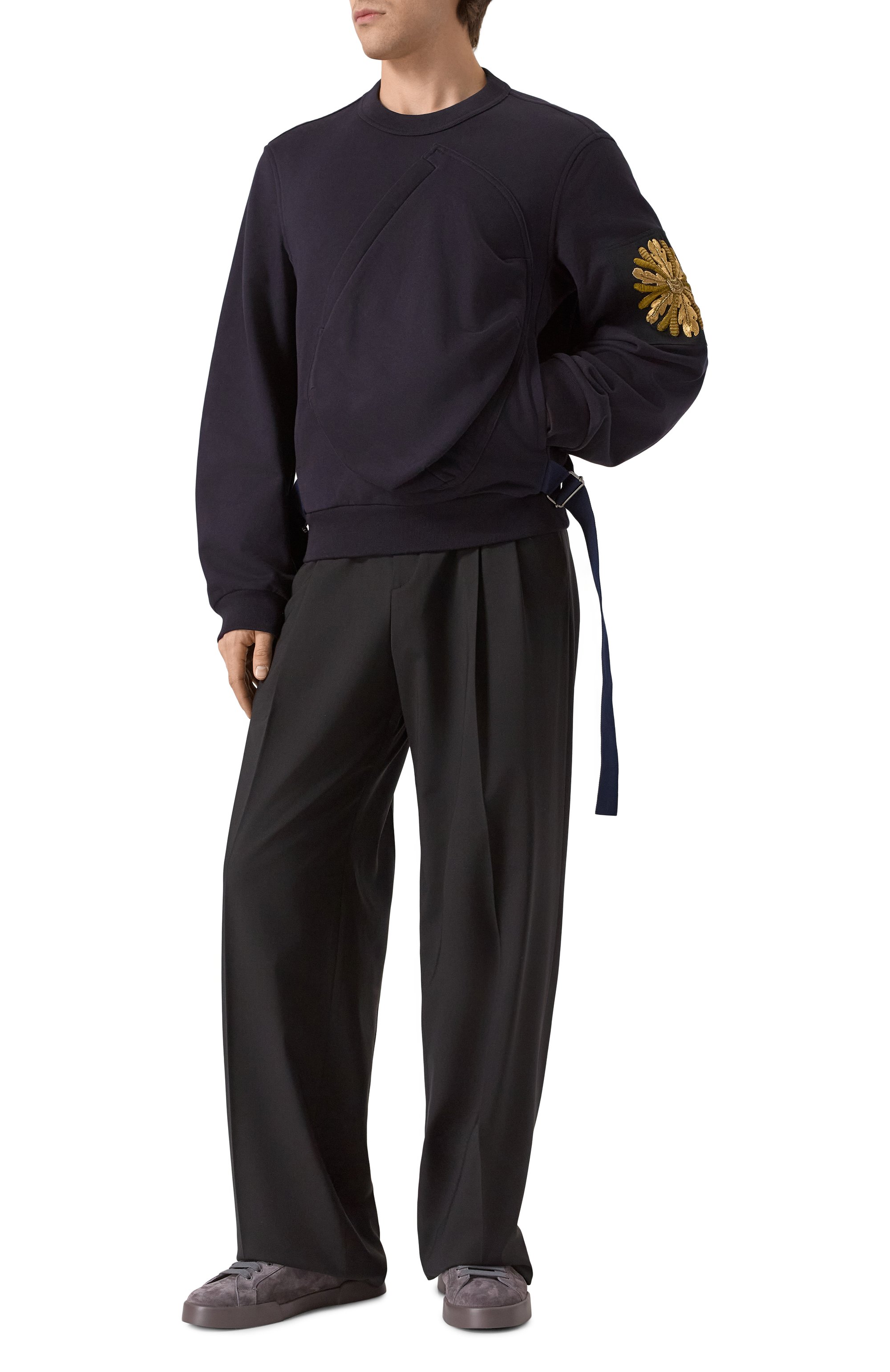 Хлопковый свитшот DRIES VAN NOTEN, арт. 251-021162-1610, фото 2