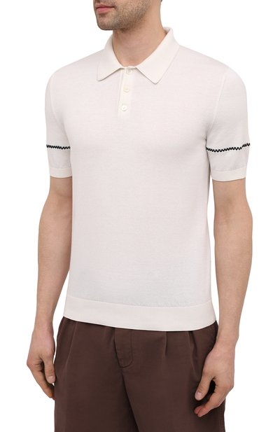 Поло из хлопка и шелка IL BORGO CASHMERE, арт. 56-2071G0, фото 3