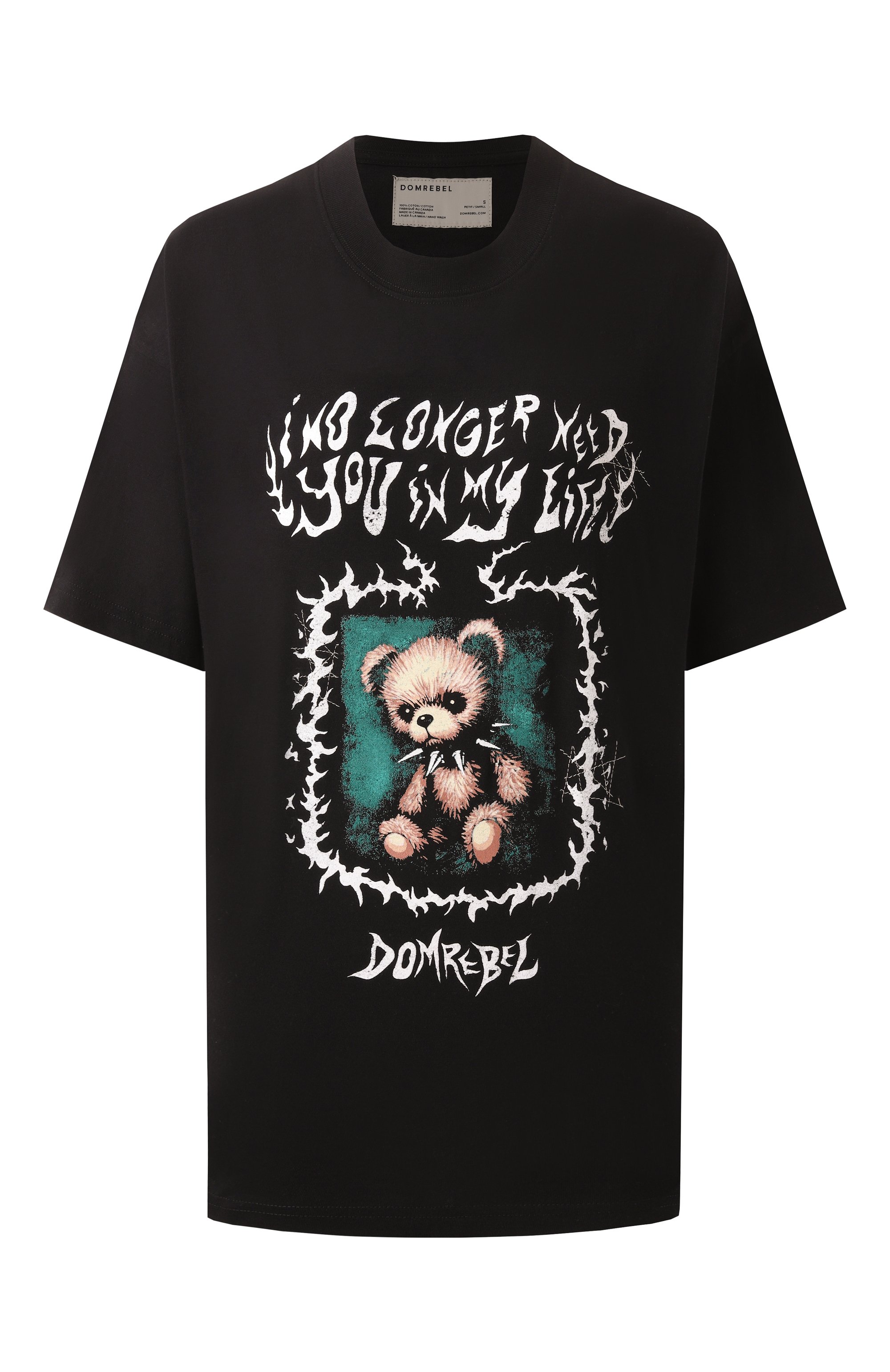 Хлопковая футболка DOMREBEL, арт. C0LLARBEAR T-SHIRT, фото 1