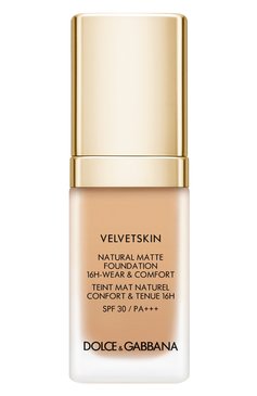 Матирующее тональное средство-флюид velvetskin, оттенок caramel 310 (30ml) DOLCE & GABBANA  цвета, арт. 3423222041564 | Фото 1 (SPF фильтр: Средний (25-30); Региональные ограничения белый список (Axapta Mercury): Не проставлено; Финишное покрытие: Матовый; Нос: Не проставлено)