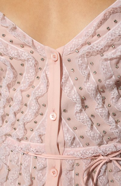 Шелковое платье MIU MIU светло-розового цвета по цене 690000 руб., арт. MF4556-10RO-F0384, фото 5 Шелковое платье MIU MIU, арт. MF4556-10RO-F0384, фото 5