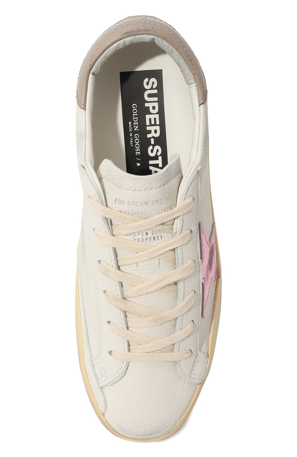 Кожаные кеды superstar GOLDEN GOOSE DELUXE BRAND, арт. GWF00101.F004065, фото 6
