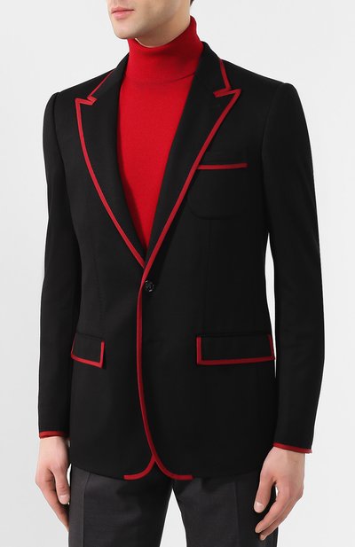 Пиджак из смеси вискозы и хлопка DOLCE & GABBANA, арт. G2M04T/FUGI2, фото 3