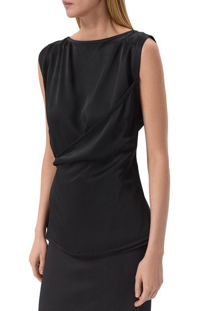 Атласный топ LANVIN, арт. RW-T00012-6390-A26, фото 3
