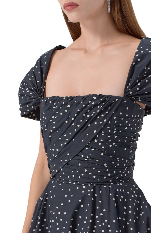 Хлопковое платье Giambattista Valli 25FWPVTE5144/55PRI Чёрный  25FWPVTE5144/55PRI Фото 5