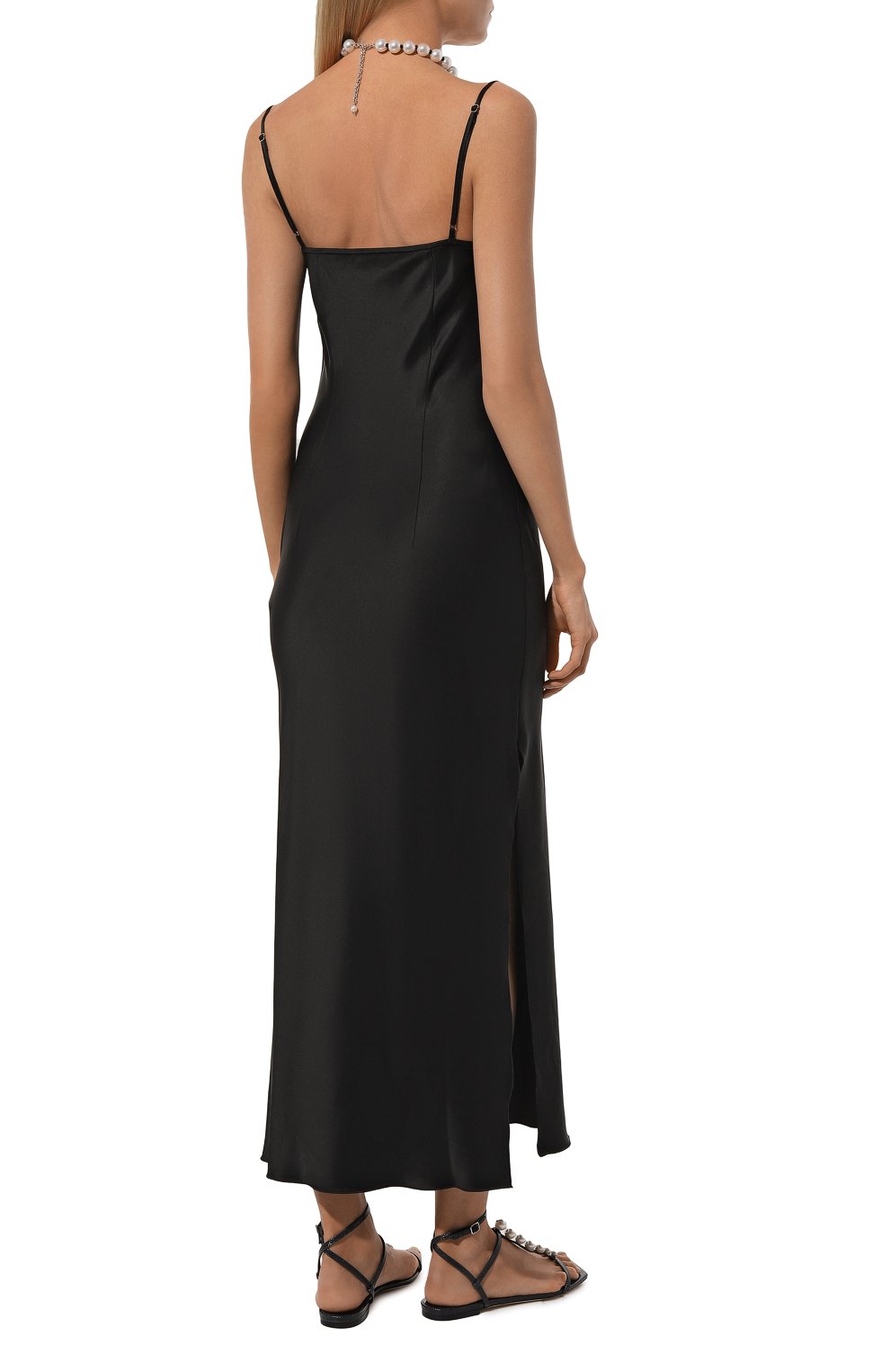 Платье NANUSHKA черного цвета по цене 68100 руб., арт. NW24CRDR04799, фото 4 Платье NANUSHKA, арт. NW24CRDR04799, фото 4