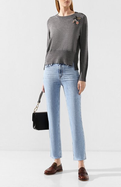 Шерстяной пуловер MARC JACOBS (THE) серого цвета по цене 46800 руб., арт. M4008441, фото 2 Шерстяной пуловер MARC JACOBS (THE), арт. M4008441, фото 2