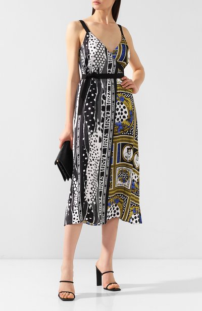 Платье с принтом VERSUS VERSACE разноцветного цвета по цене 59950 руб., арт. BD01135/BT10932, фото 2 Платье с принтом VERSUS VERSACE, арт. BD01135/BT10932, фото 2