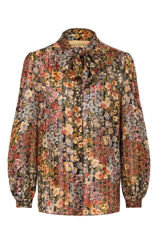Шелковая блузка Valentino 8B3AB7Z9/A08 Разноцветный 8B3AB7Z9/A08