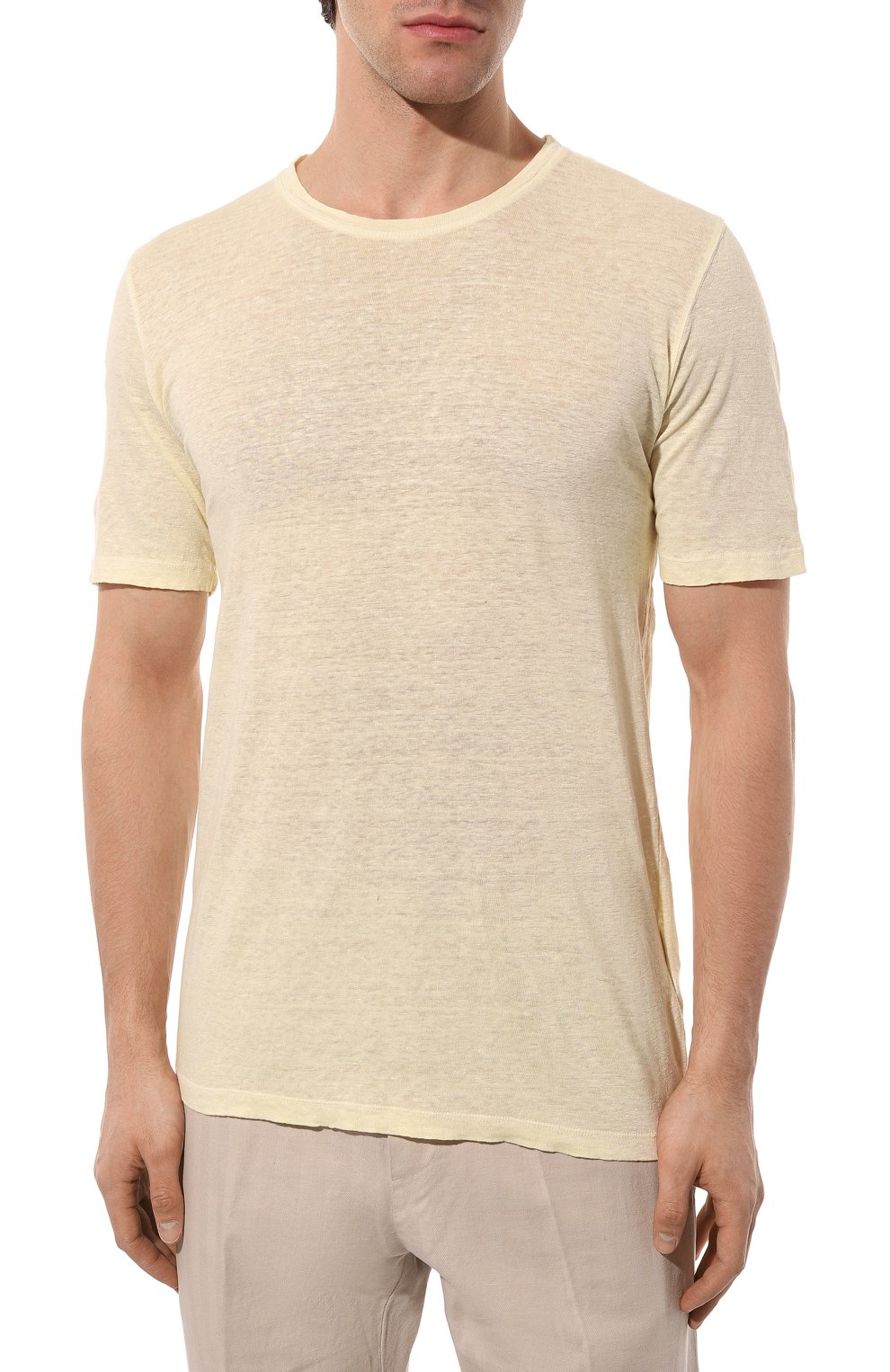 Льняная футболка 120% LINO, арт. Y0M7186/000E908/S00, фото 3