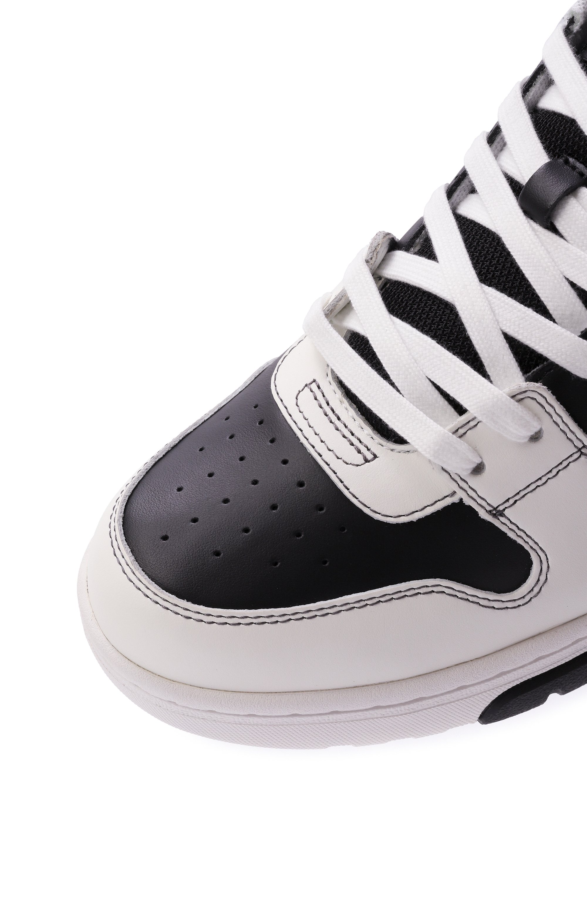 Кожаные кеды out of office OFF-WHITE, арт. 0MIA189C99LEA015, фото 7